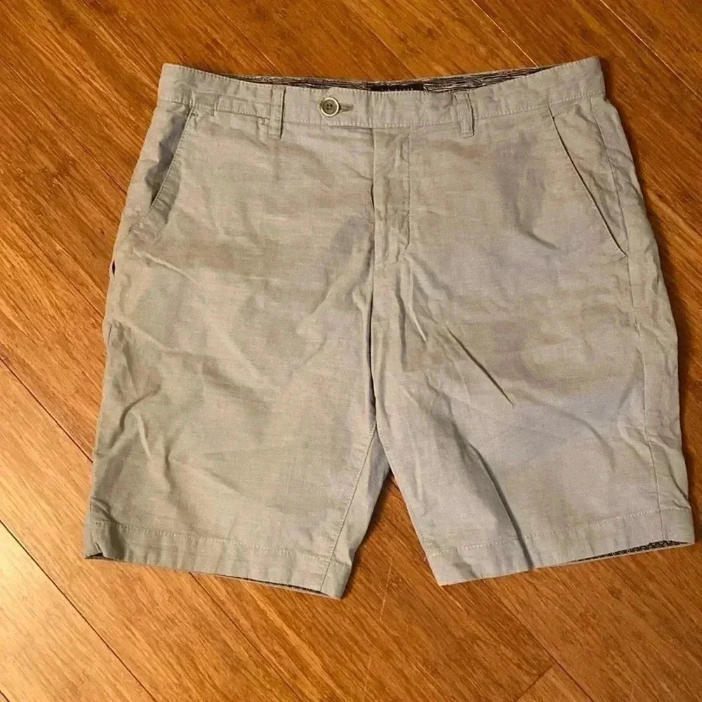Ted Baker London - men’s 100% cotton shorts - 32R - gray - great condition